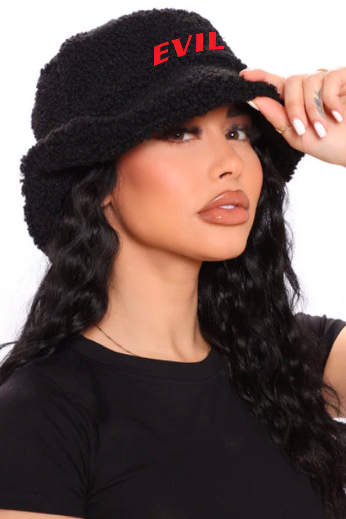 Furry Evil Bucket Hat - Black