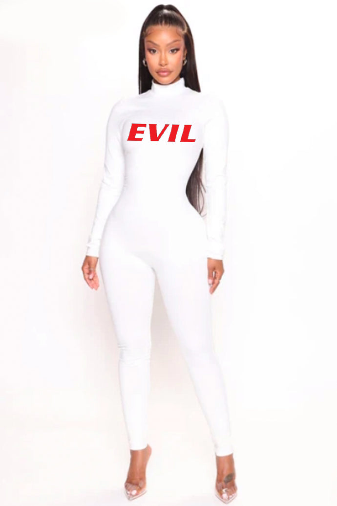 Basic Evil Jumpsuit - White