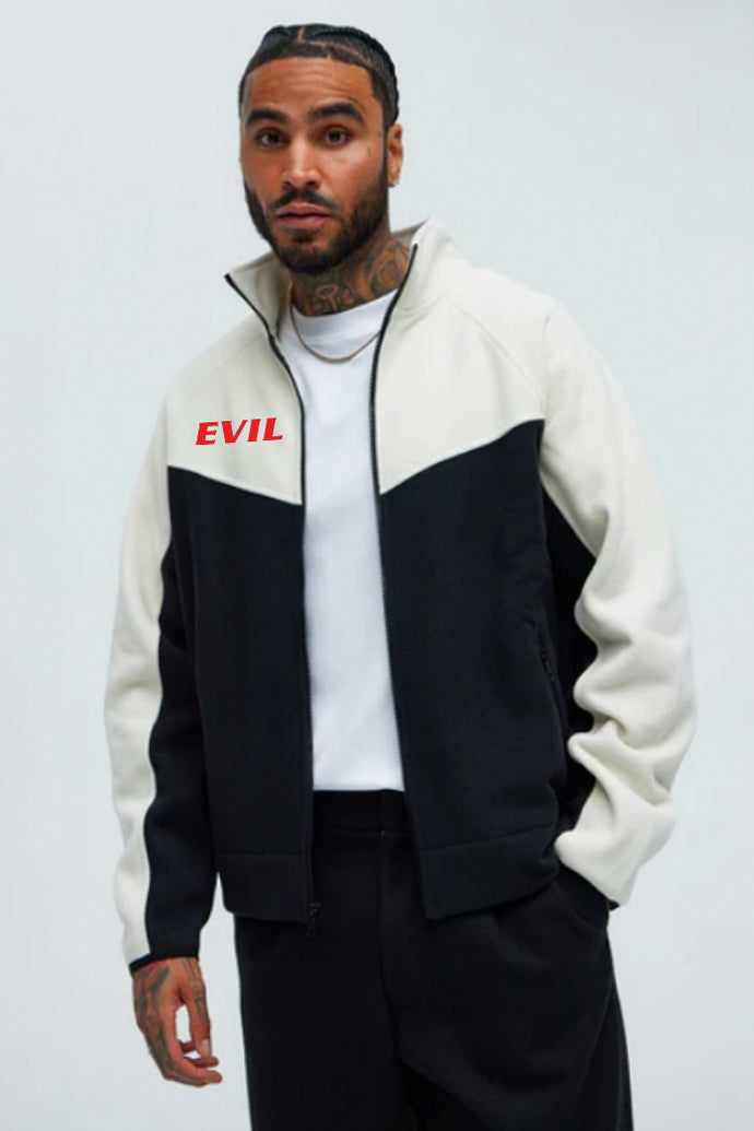 Evil Black & White Fleece Jacket